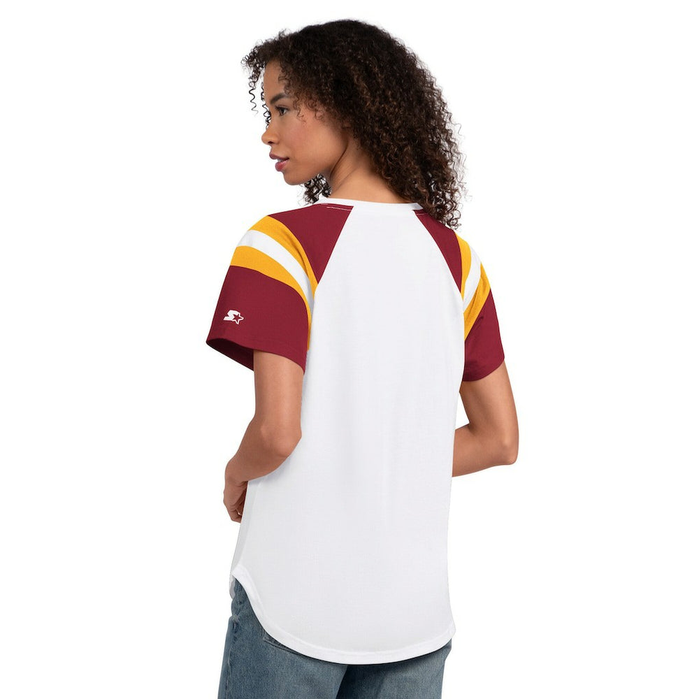 Washington Commanders Starter Women's Game On Notch Neck T-Shirt | NFL US