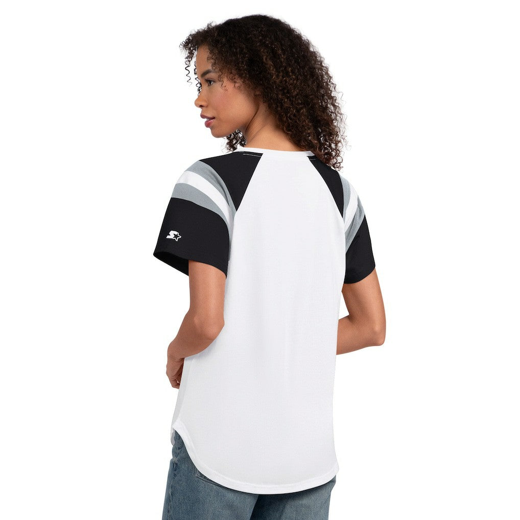 Las Vegas Raiders Starter Women's Game On Notch Neck T-Shirt | NFL Discount