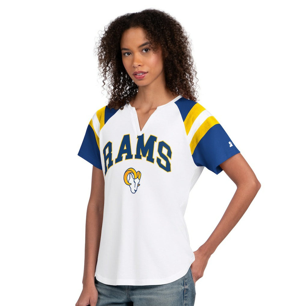 Los Angeles Rams Starter Women's Game On Notch Neck T-Shirt | NFL Near me