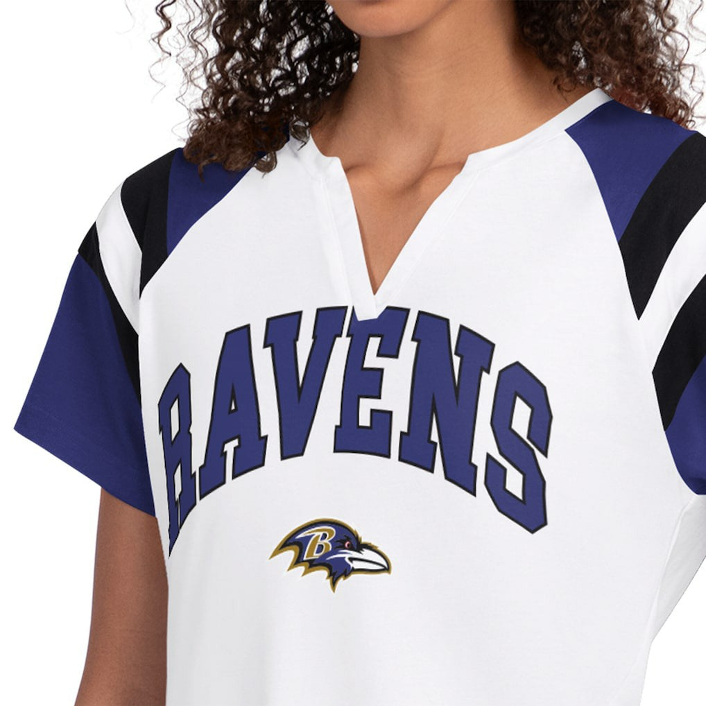 Baltimore Ravens Starter Women's Game On Notch Neck T-Shirt | NFL Discount