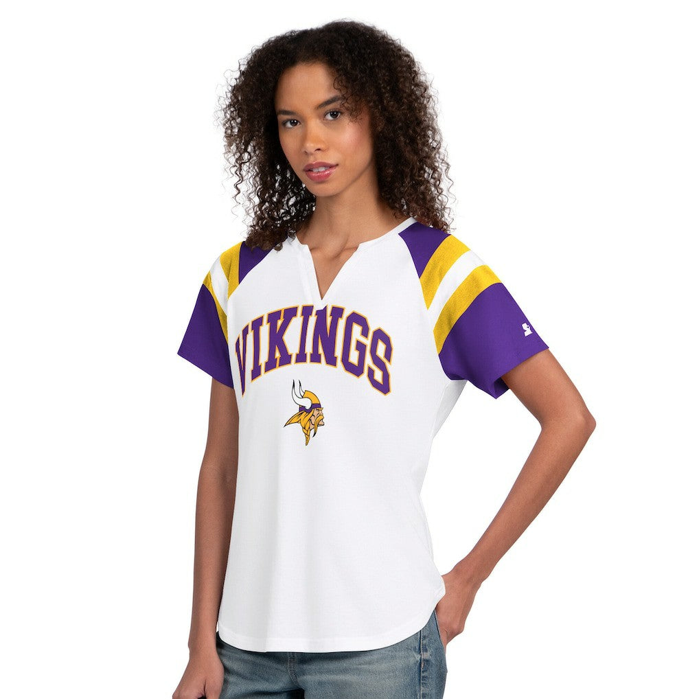 Minnesota Vikings Starter Women's Game On Notch Neck T-Shirt | NFL On sale