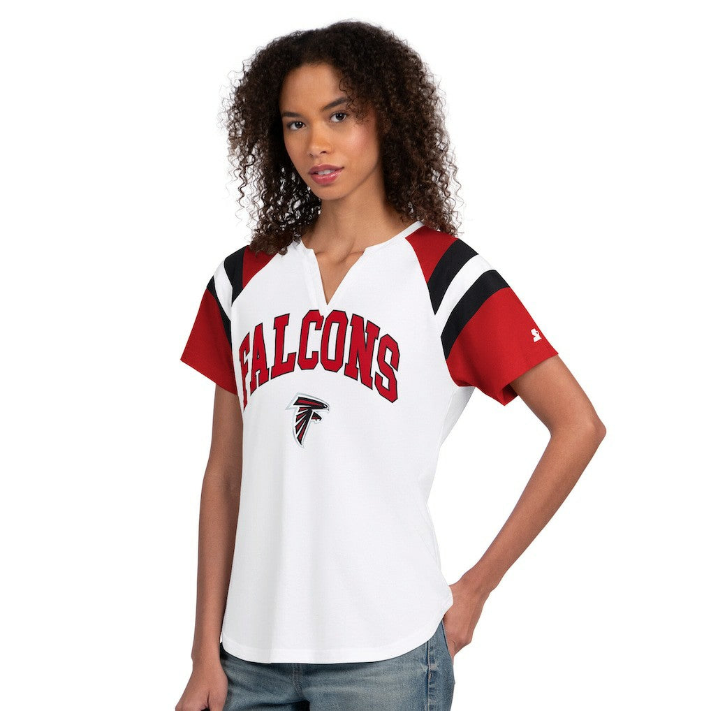 Atlanta Falcons Starter Women's Game On Notch Neck T-Shirt | NFL Outlet