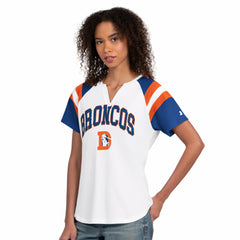 Denver Broncos Starter Women's Game On Notch Neck T-Shirt | NFL Outlet