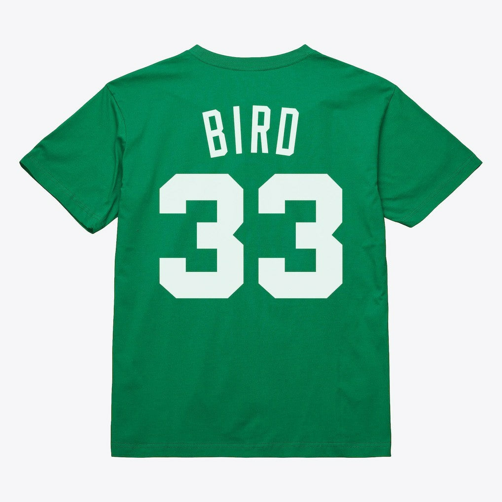 Kelly Green Larry Bird Boston Celtics Unisex Hardwood Classics Name & Number T-Shirt | NBA