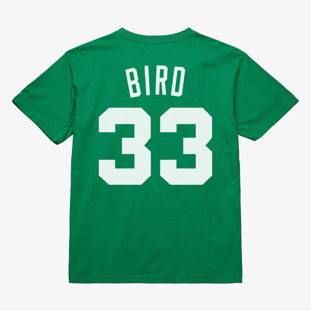 Kelly Green Larry Bird Boston Celtics Unisex Hardwood Classics Name & Number T-Shirt | NBA