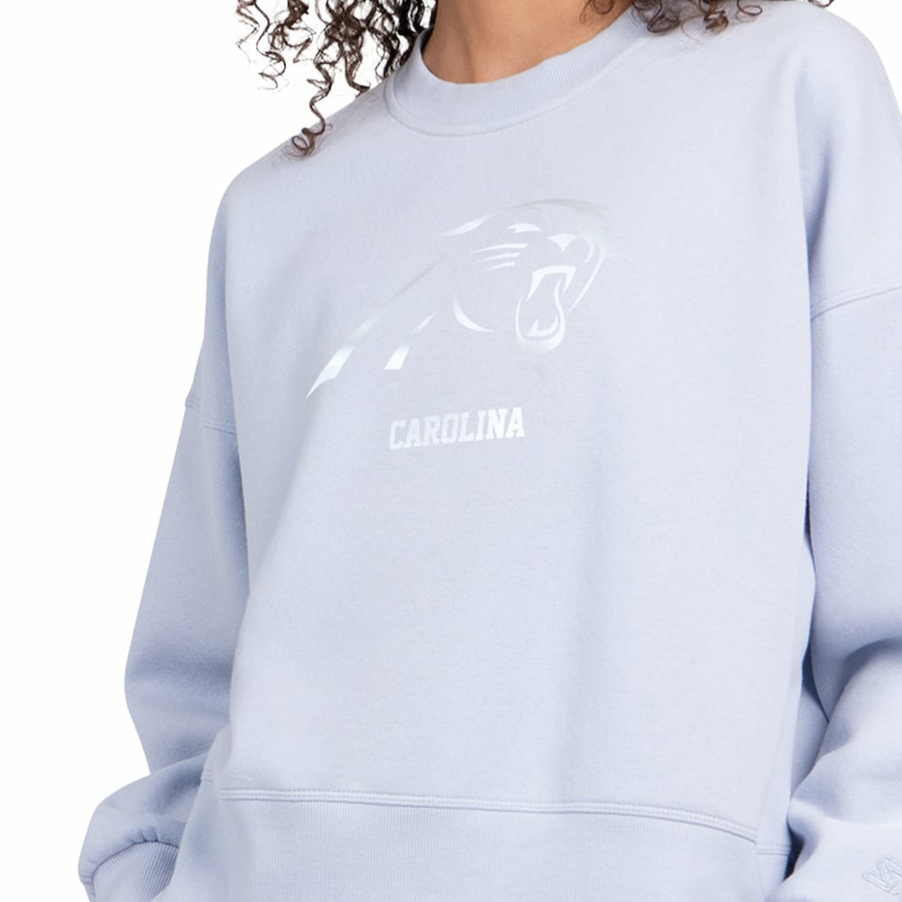 Carolina Panthers Starter Women's Travel Pastels Boxy Fleece Sweatshirt | NFL Online