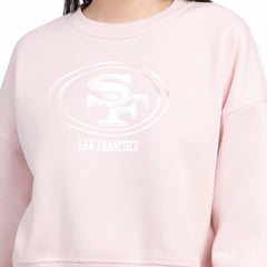San Francisco 49ers Starter Women's Travel Pastels Boxy Fleece Sweatshirt | NFL US