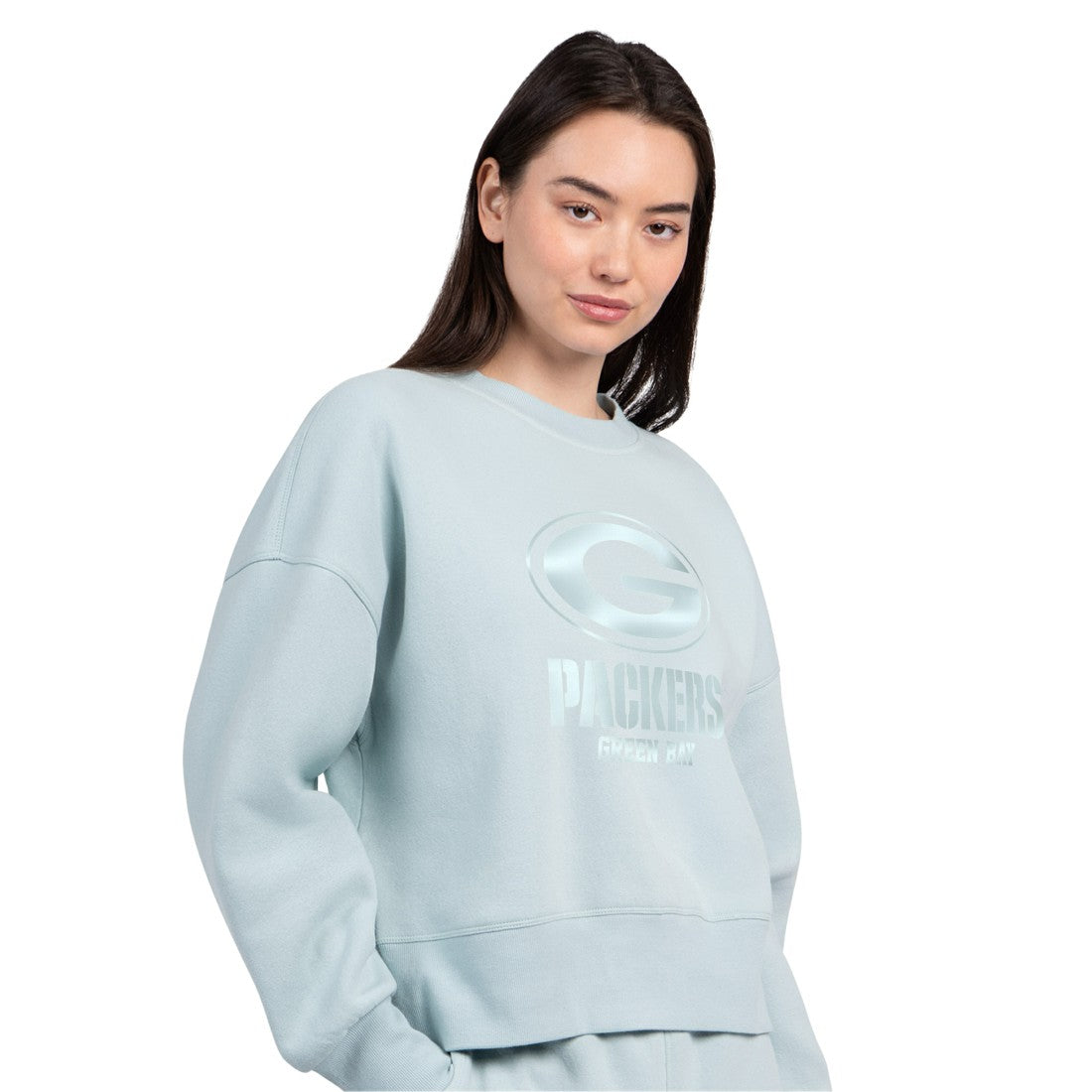 Green Bay Packers Starter Women's Travel Pastels Boxy Fleece Sweatshirt | NFL Near me