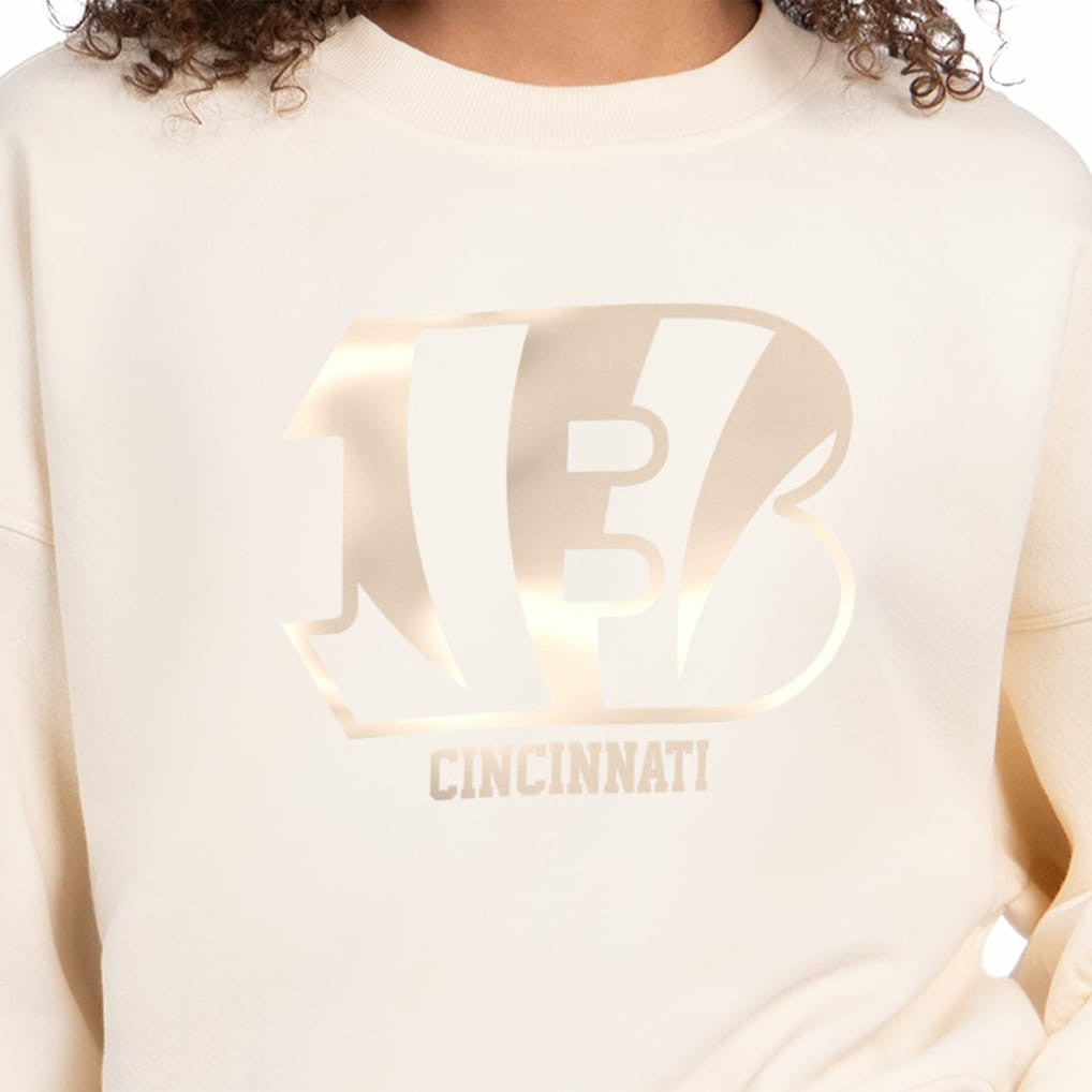 Cincinnati Bengals Starter Women's Travel Pastels Boxy Fleece Sweatshirt | NFL Sale