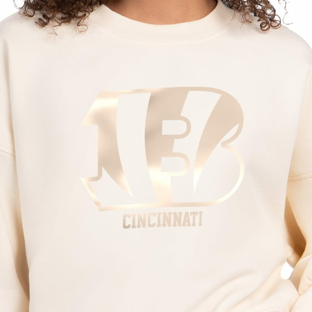 Cincinnati Bengals Starter Women's Travel Pastels Boxy Fleece Sweatshirt | NFL Sale