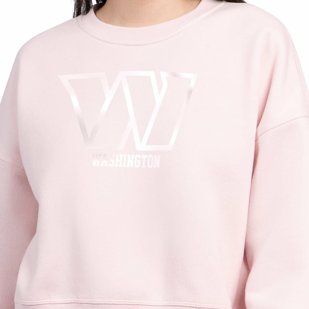 Washington Commanders Starter Women's Travel Pastels Boxy Fleece Sweatshirt | NFL Outlet