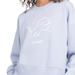 Detroit Lions Starter Women's Travel Pastels Boxy Fleece Sweatshirt | NFL Near me