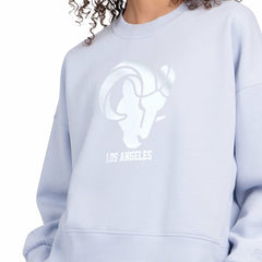 Los Angeles Rams Starter Women's Travel Pastels Boxy Fleece Sweatshirt | NFL New