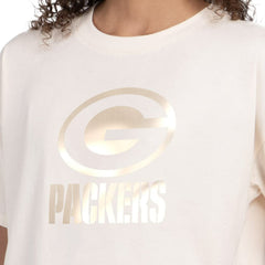 Green Bay Packers Starter Women's Pastel Travel Boxy Cropped T-Shirt | NFL Discount