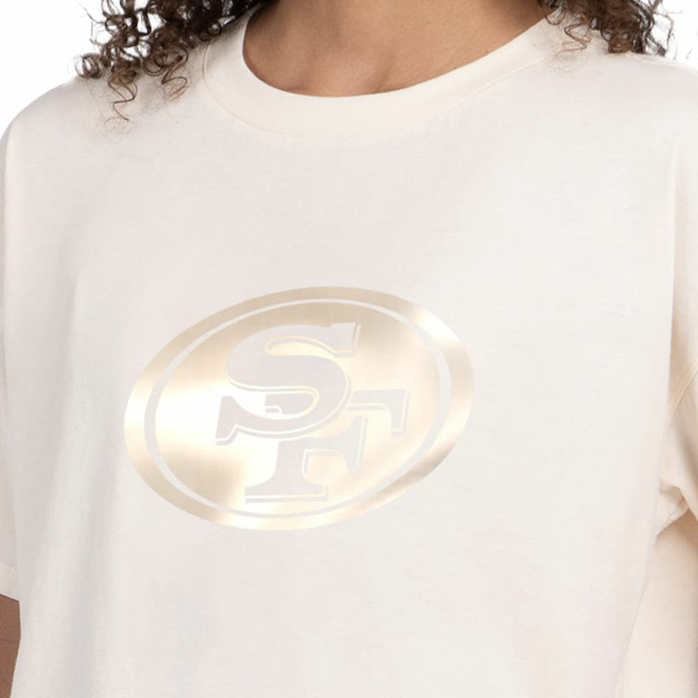 San Francisco 49ers Starter Women's Pastel Travel Boxy Cropped T-Shirt | NFL On sale