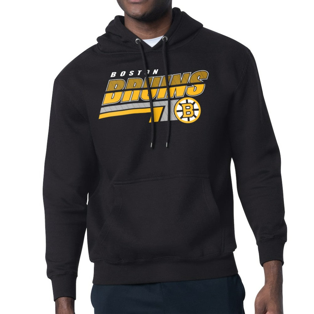 Boston Bruins Starter Logo Push Fleece Hoodie -  NHL Hoodies