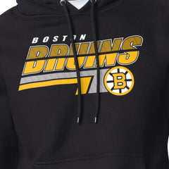 Boston Bruins Starter Logo Push Fleece Hoodie -  NHL Hoodies
