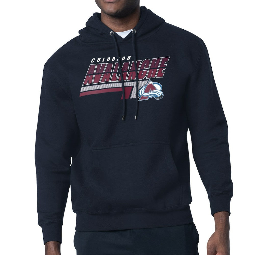 Colorado Avalanche Starter Logo Push Fleece Hoodie -  NHL Hoodies