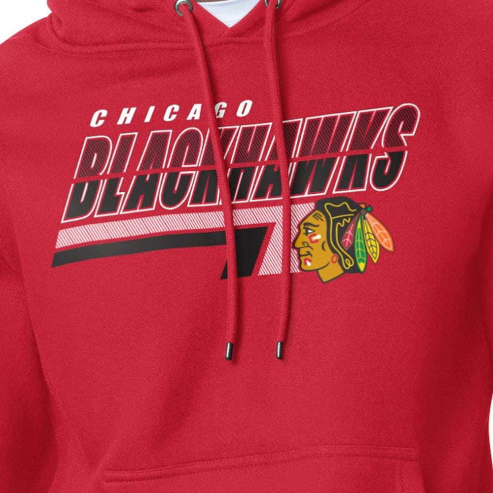 Chicago Blackhawks Starter Logo Push Fleece Hoodie -  NHL Hoodies