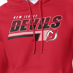 New Jersey Devils Starter Logo Push Fleece Hoodie -  NHL Jerseys