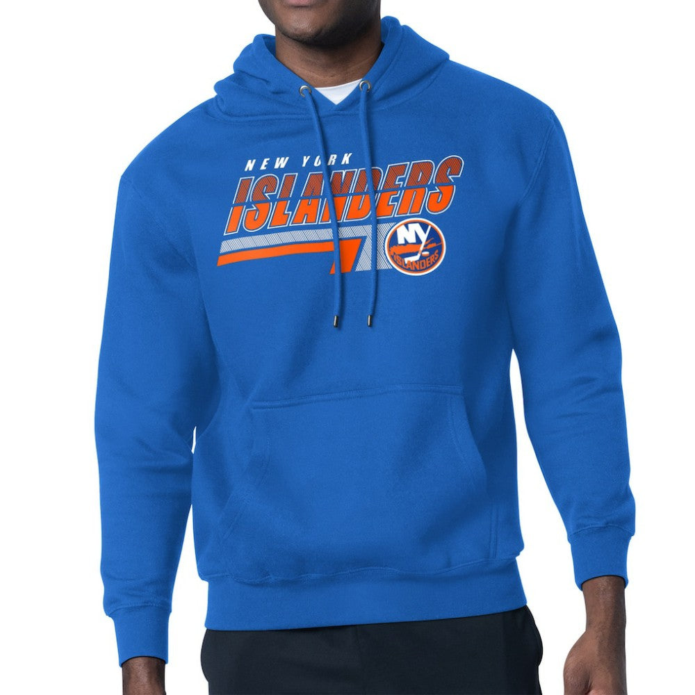 New York Islanders Starter Logo Push Fleece Hoodie -  NHL Hoodies