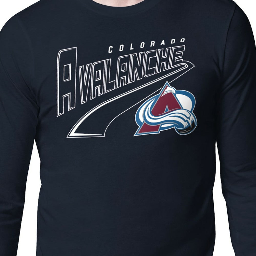 Colorado Avalanche Starter Modern Tailsweep Long Sleeve T-Shirt -  NHL T-shirts