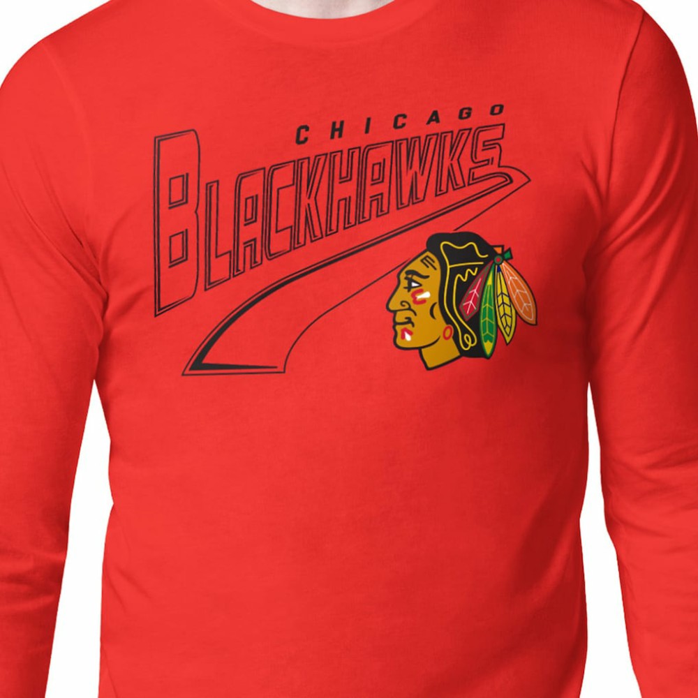 Chicago Blackhawks Starter Modern Tailsweep Long Sleeve T-Shirt -  NHL T-shirts