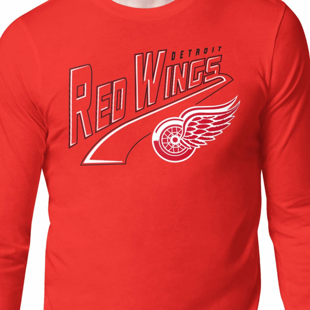 Detroit Red Wings Starter Modern Tailsweep Long Sleeve T-Shirt -  NHL T-shirts