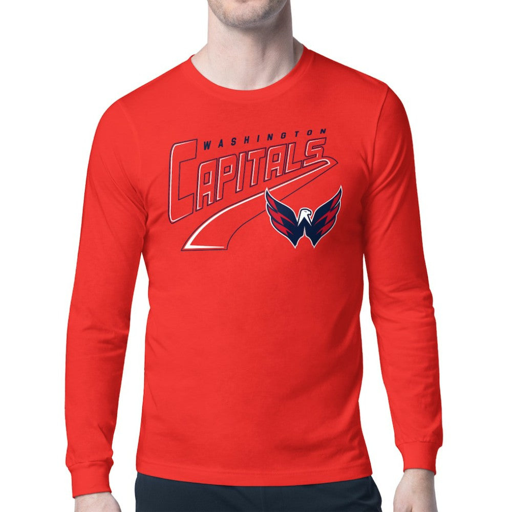 Washington Capitals Starter Modern Tailsweep Long Sleeve T-Shirt -  NHL T-shirts