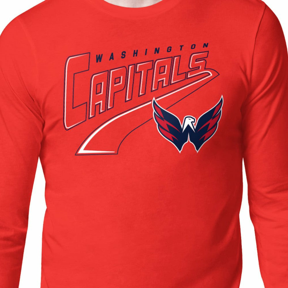 Washington Capitals Starter Modern Tailsweep Long Sleeve T-Shirt -  NHL T-shirts