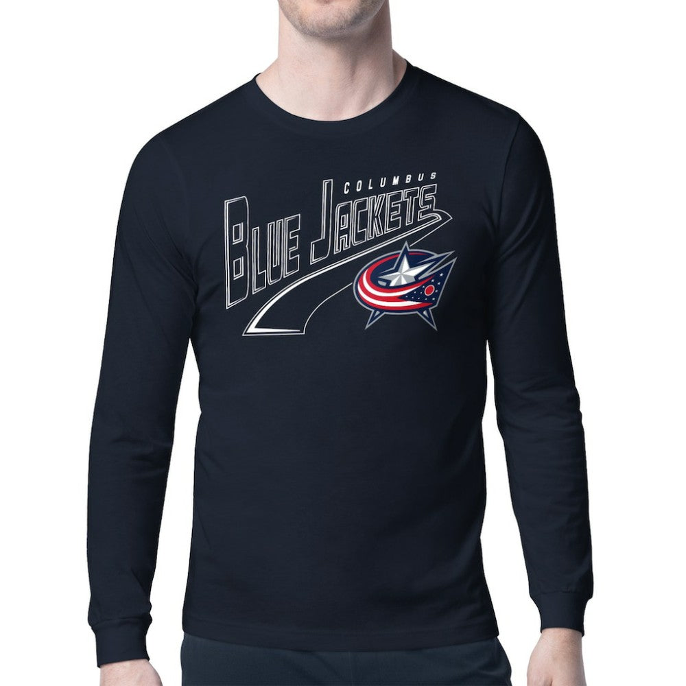 Columbus Blue Jackets Starter Modern Tailsweep Long Sleeve T-Shirt -  NHL T-shirts