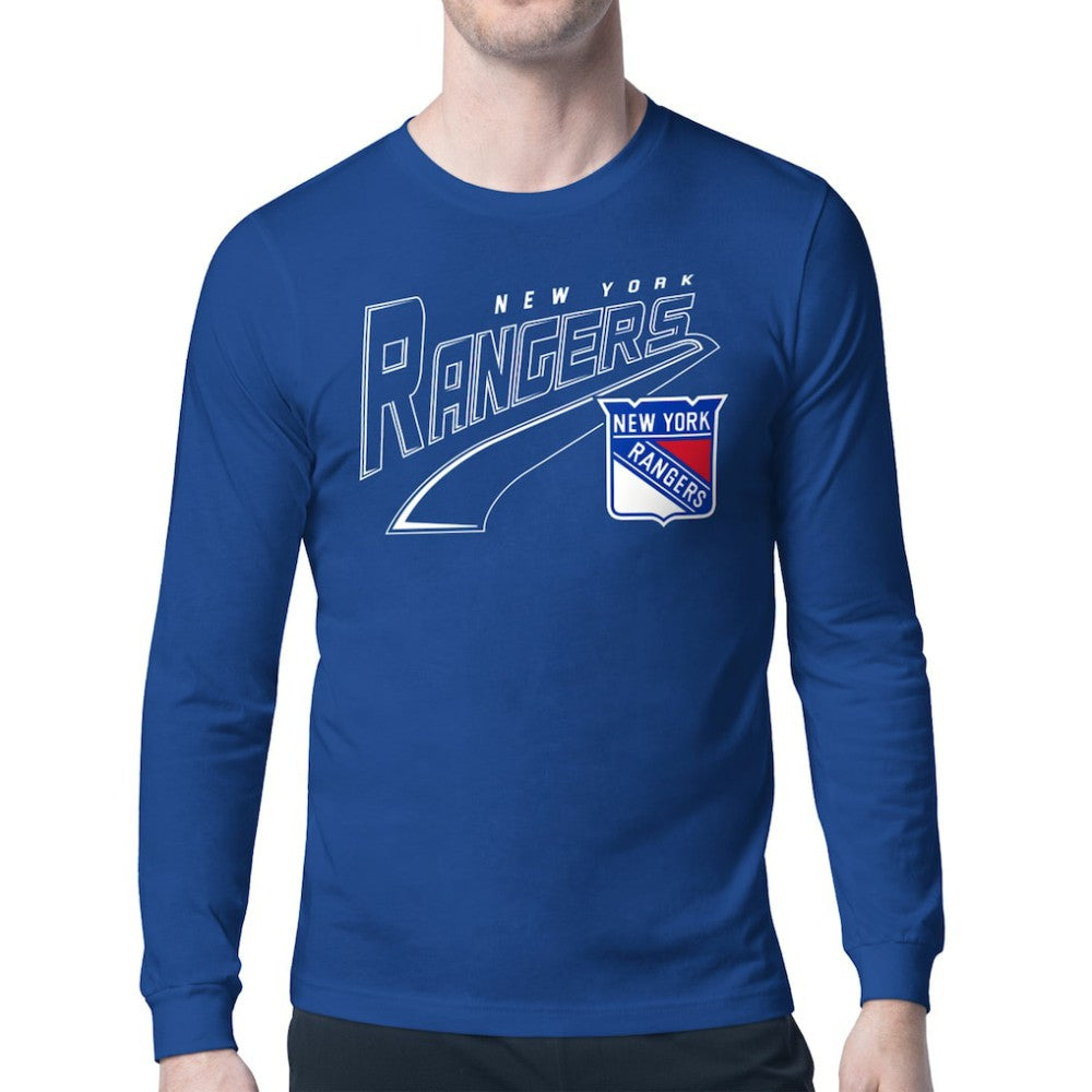New York Rangers Starter Modern Tailsweep Long Sleeve T-Shirt -  NHL T-shirts