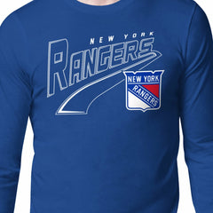 New York Rangers Starter Modern Tailsweep Long Sleeve T-Shirt -  NHL T-shirts