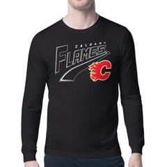 Calgary Flames Starter Modern Tailsweep Long Sleeve T-Shirt -  NHL T-shirts