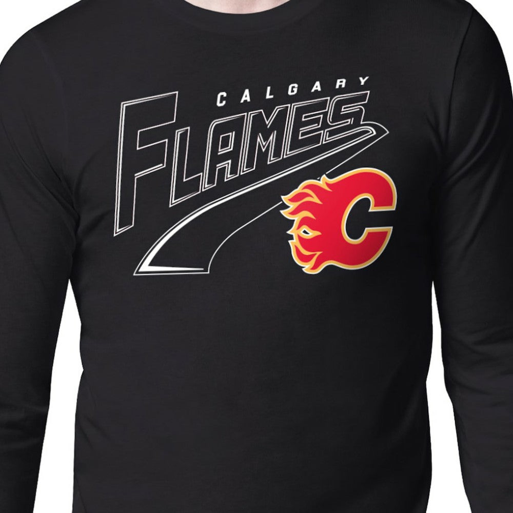 Calgary Flames Starter Modern Tailsweep Long Sleeve T-Shirt -  NHL T-shirts