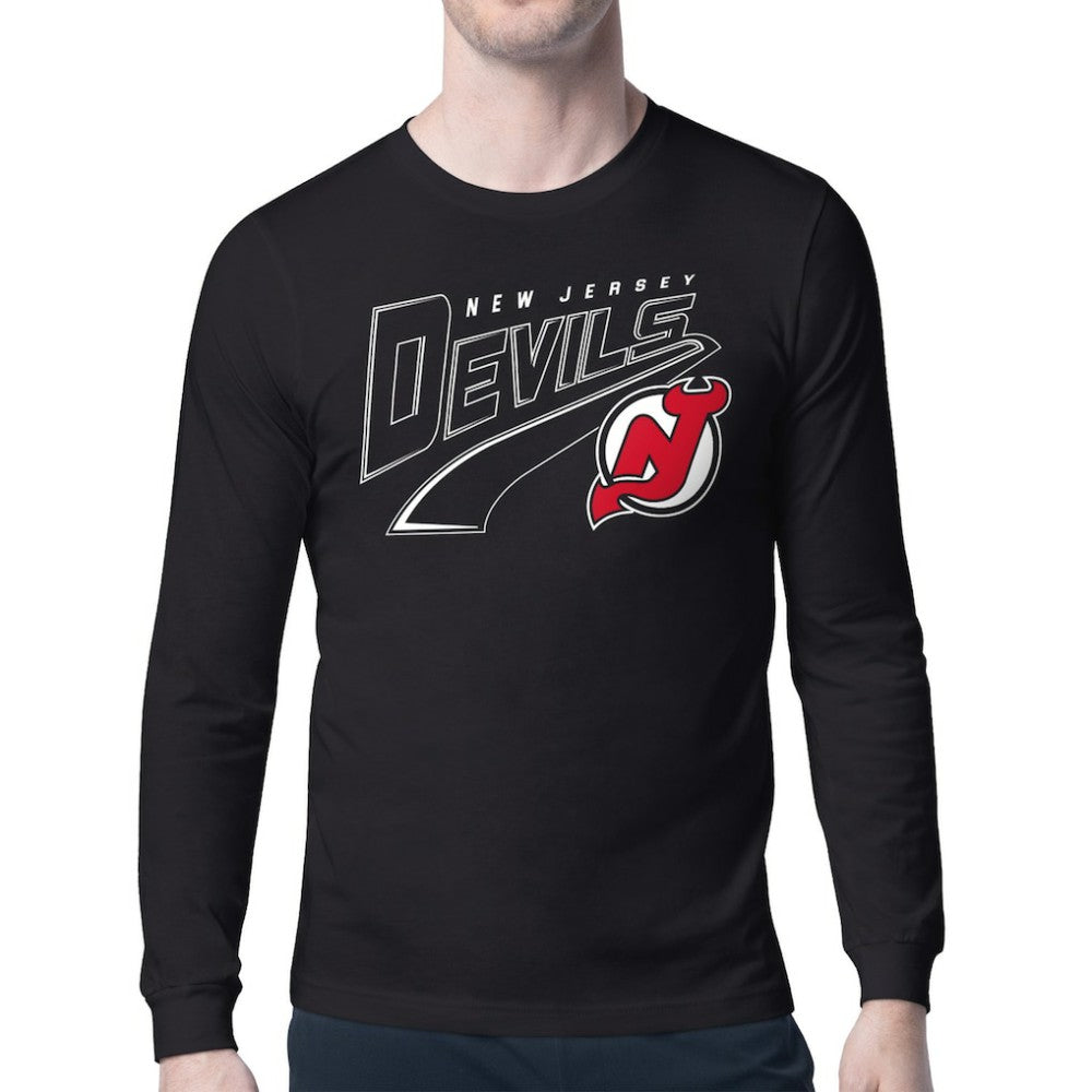 New Jersey Devils Starter Modern Tailsweep Long Sleeve T-Shirt -  NHL T-shirts