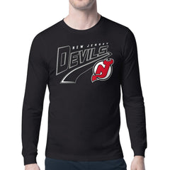 New Jersey Devils Starter Modern Tailsweep Long Sleeve T-Shirt -  NHL T-shirts
