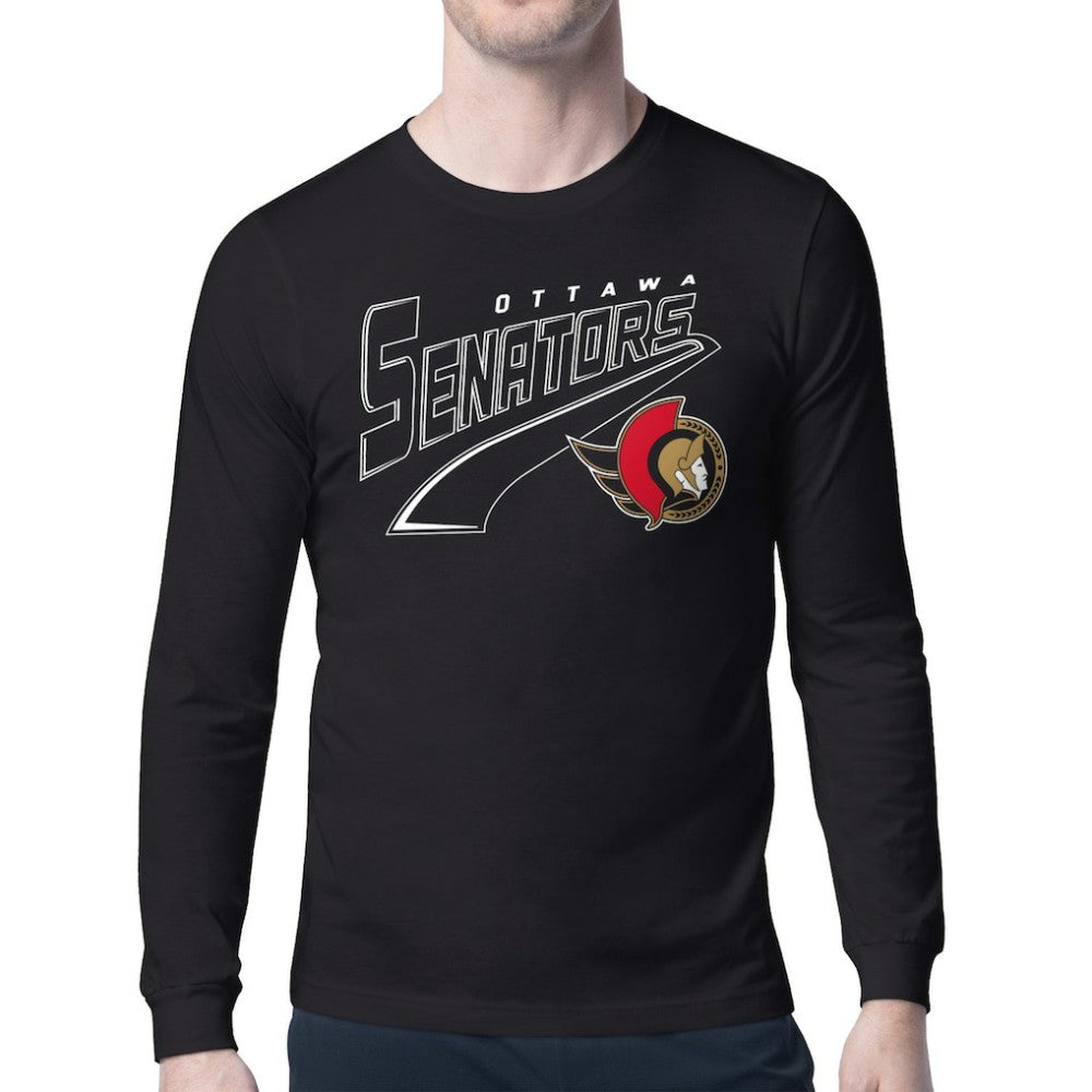 Ottawa Senators Starter Modern Tailsweep Long Sleeve T-Shirt -  NHL T-shirts