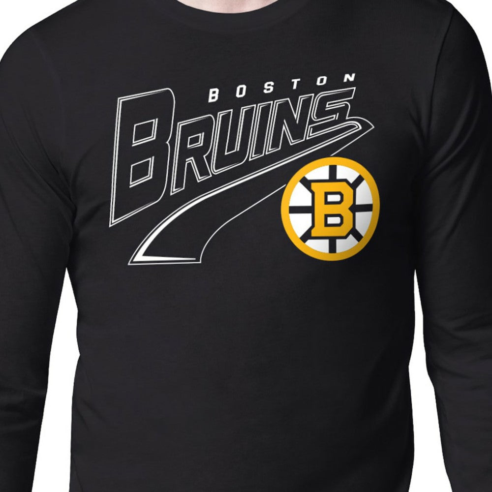 Boston Bruins Starter Modern Tailsweep Long Sleeve T-Shirt -  NHL T-shirts
