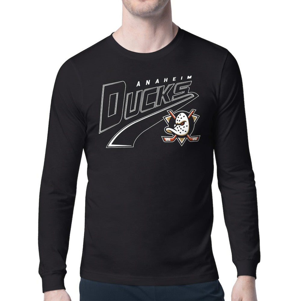 Anaheim Ducks Starter Modern Tailsweep Long Sleeve T-Shirt -  NHL T-shirts