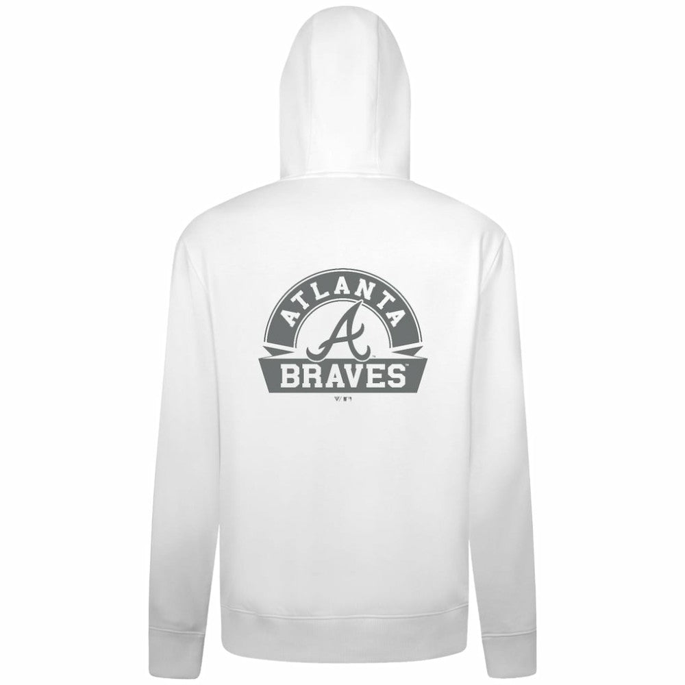 Atlanta Braves Levelwear Podium Chenille Logo Full-Zip Hoodie - MLB Hoodies