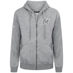 Miami Marlins Levelwear Podium Chenille Logo Full-Zip Hoodie - MLB Hoodies
