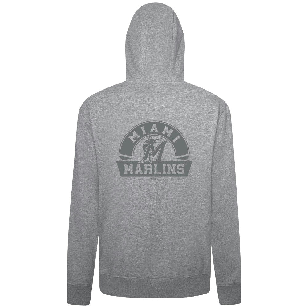 Miami Marlins Levelwear Podium Chenille Logo Full-Zip Hoodie - MLB Hoodies