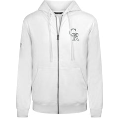 Colorado Rockies Levelwear Podium Chenille Logo Full-Zip Hoodie - MLB Hoodies