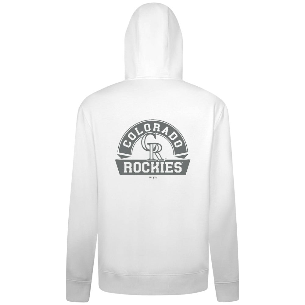 Colorado Rockies Levelwear Podium Chenille Logo Full-Zip Hoodie - MLB Hoodies
