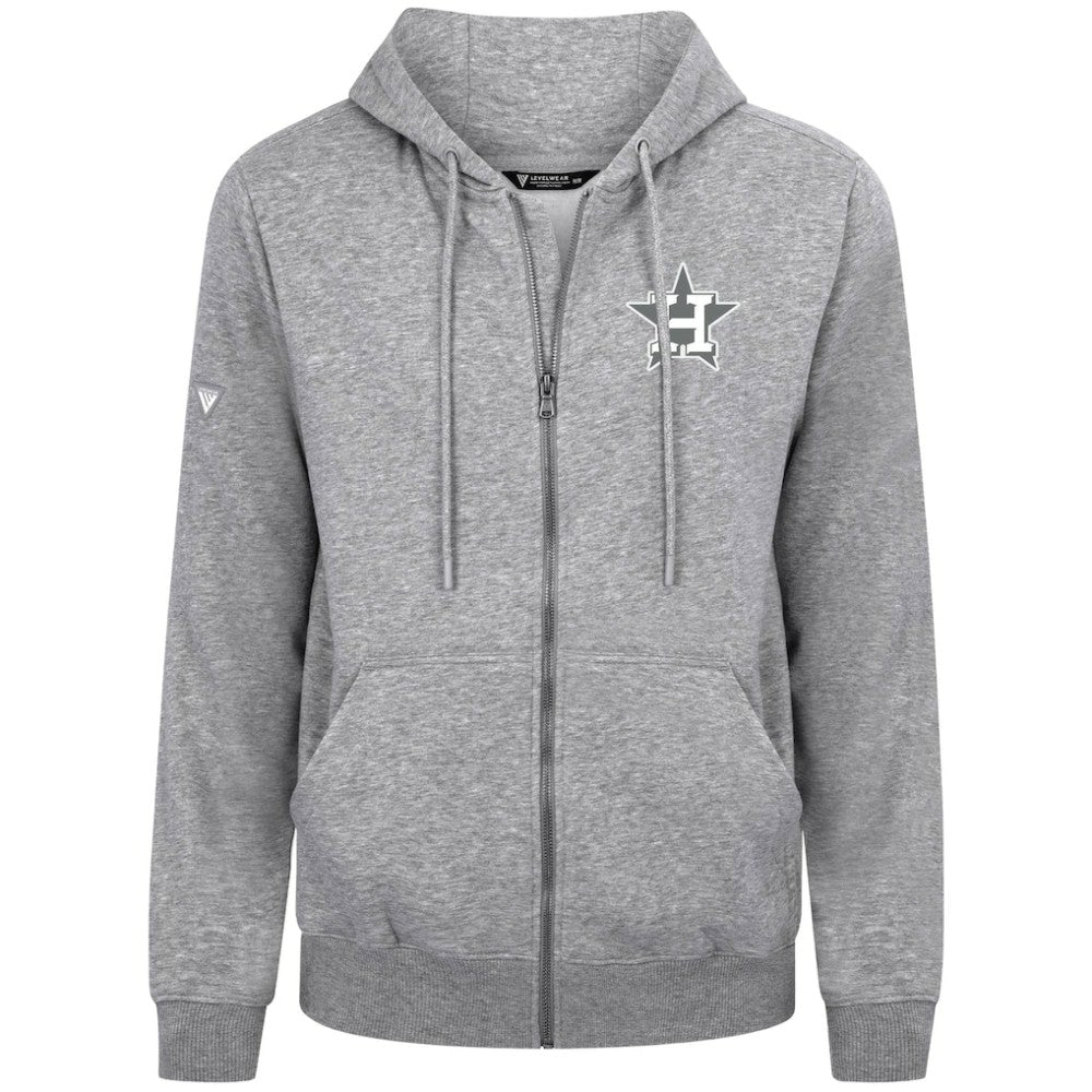 Houston Astros Levelwear Podium Chenille Logo Full-Zip Hoodie - MLB Hoodies
