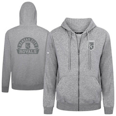 Kansas City Royals Levelwear Podium Chenille Logo Full-Zip Hoodie - MLB Hoodies