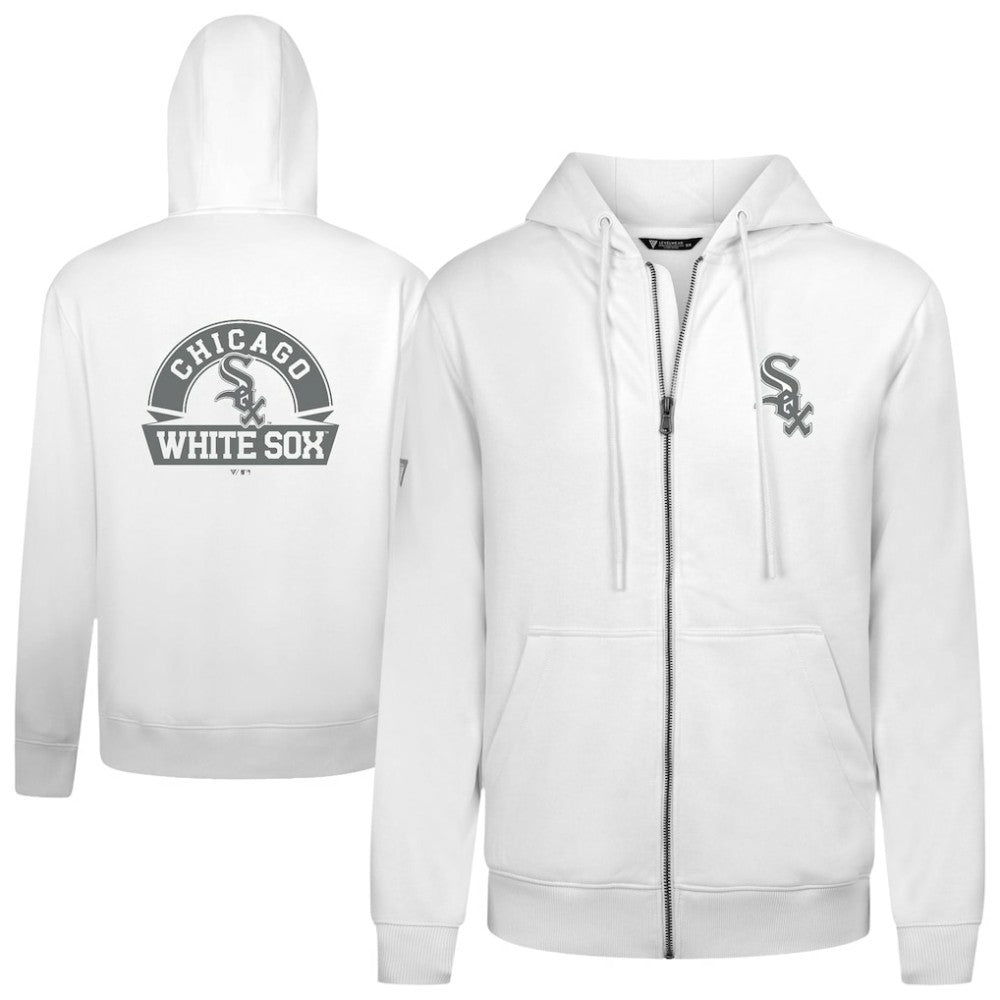 Chicago White Sox Levelwear Podium Chenille Logo Full-Zip Hoodie - MLB Hoodies