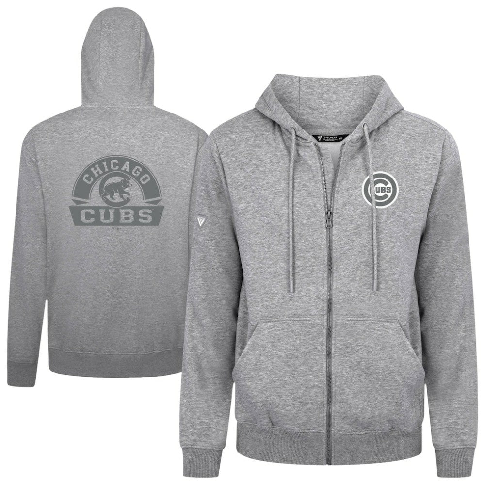 Chicago Cubs Levelwear Podium Banner Arch Full-Zip Hoodie - MLB Hoodies