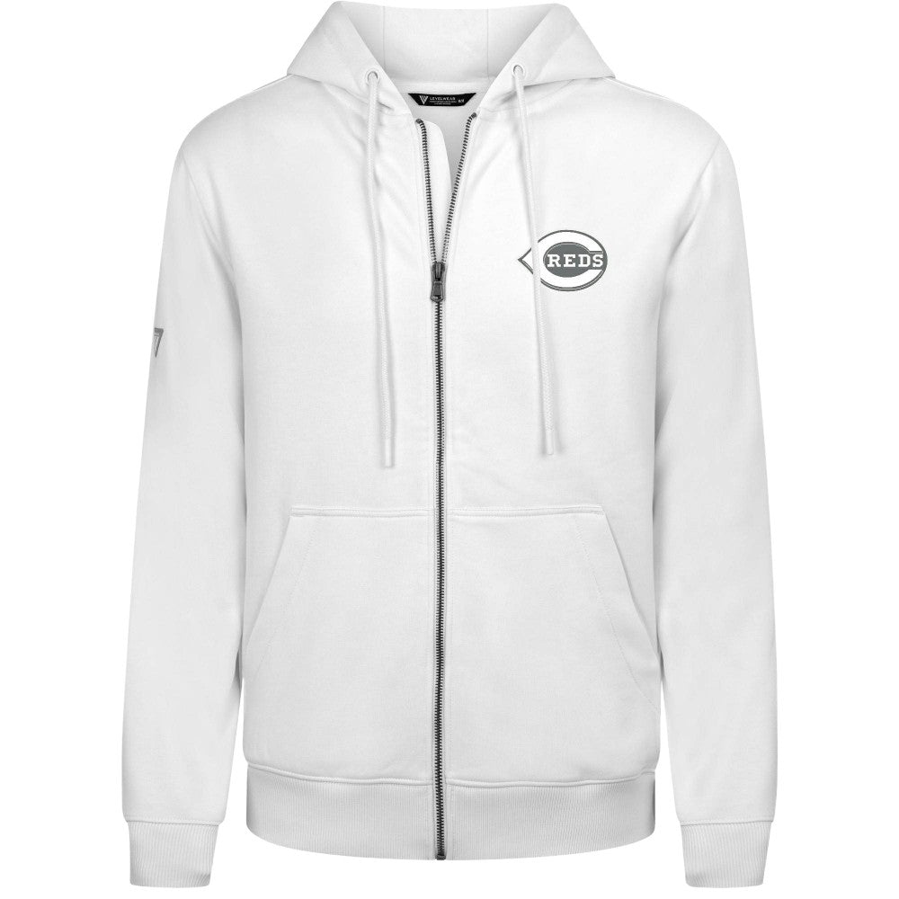 Cincinnati Reds Levelwear Podium Banner Arch Full-Zip Hoodie - MLB Hoodies